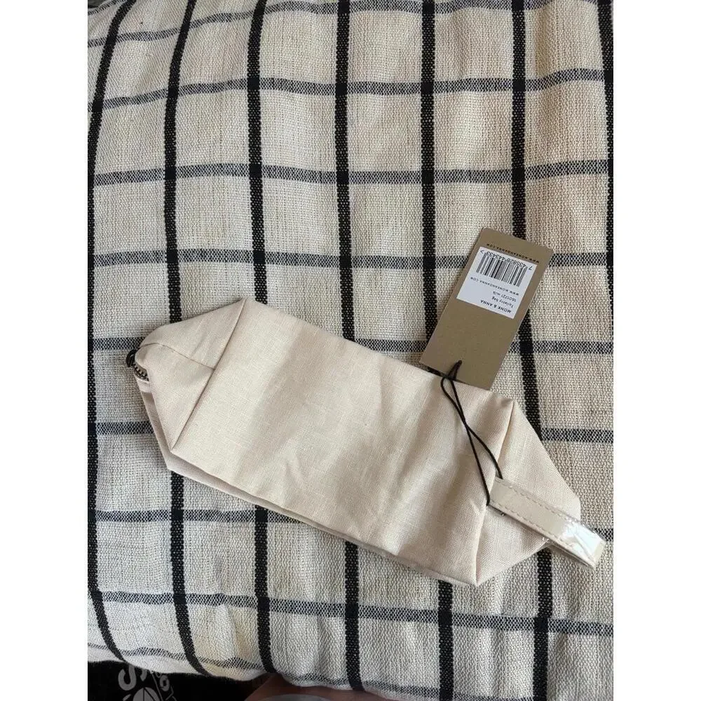 NWT Monk & Anna Toiletry Bag Linen